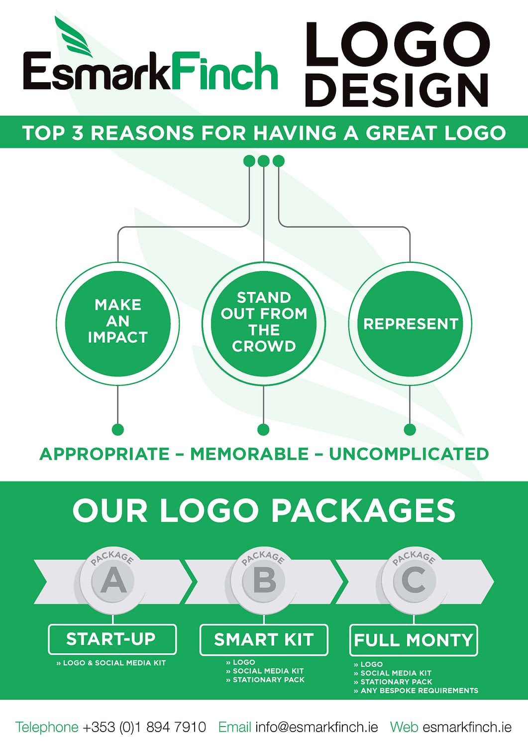 Esmark Finch Logo Design Packages