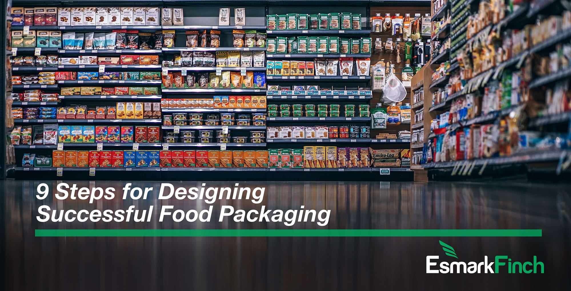 9 designs for designing successful food packaging with Esmark Finch