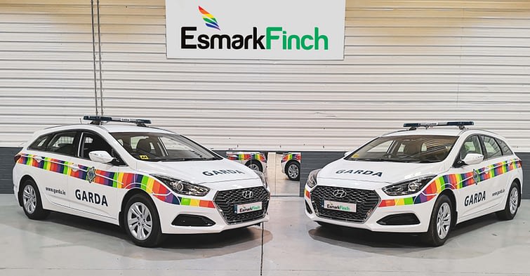 Garda Pride Cars in Esmark Finch Workshop