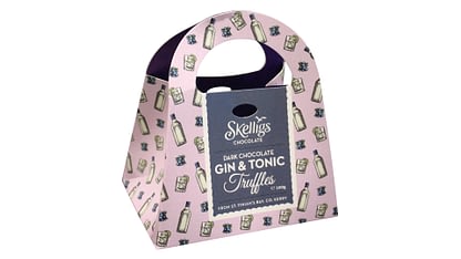 Skellig chocolates gin and tonic bag packaging 