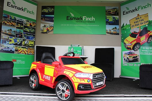 Esmark Finch Vehicles at Trade Show